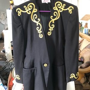 Black fitted jacket vintage